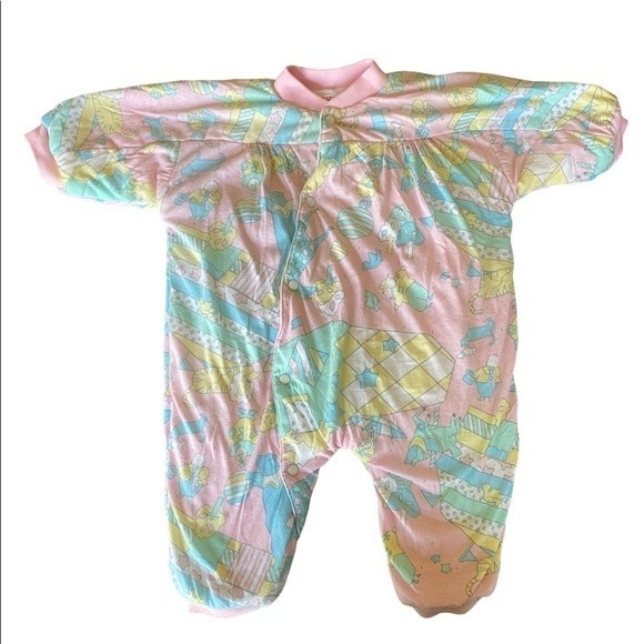 Vintage Popsicle Brand Circus Themed Insulated Onesie - Picture 1 of 5